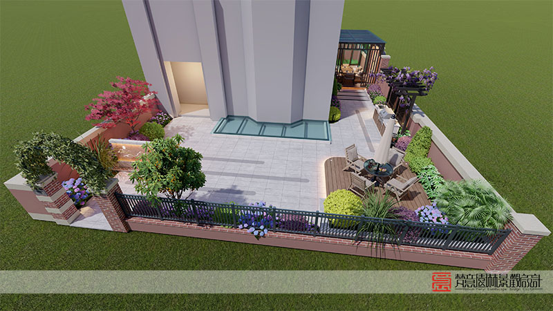 鄭州天倫莊園145㎡庭院設(shè)計(jì) 鄭州天倫莊園145㎡庭院設(shè)計(jì)