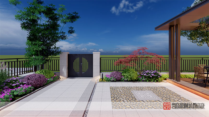 滎陽金苑陽光里99㎡庭院設(shè)計(jì)