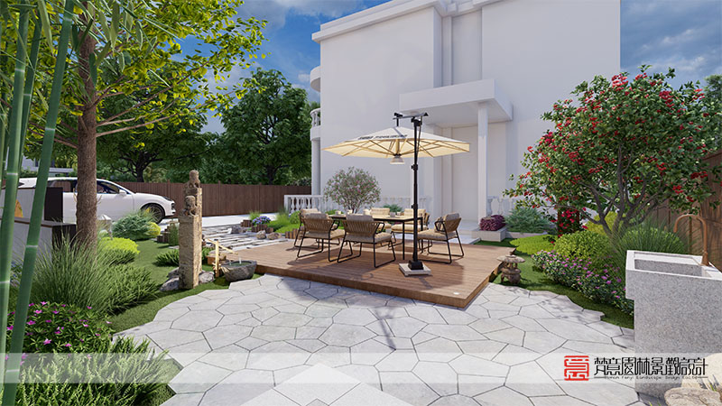 鄭州嶺上人家220㎡庭院設(shè)計