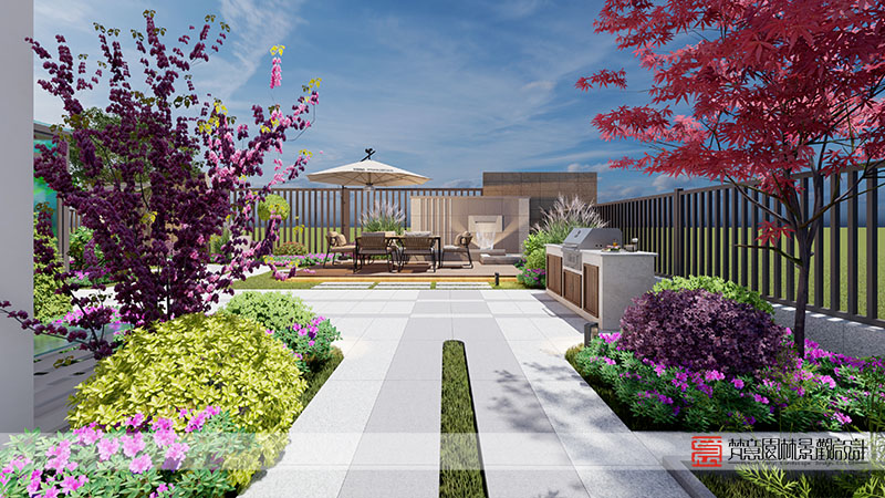 鄭州正商河峪洲207㎡庭院設(shè)計