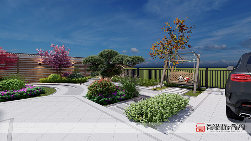 鄭州聯(lián)通小區(qū)210平米庭院設(shè)計(jì)