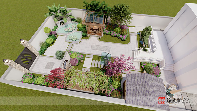 鄭州花園新村別墅庭院設(shè)計(jì) 鄭州花園新村別墅庭院設(shè)計(jì)