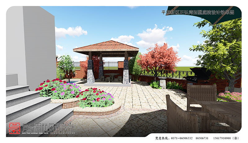 新鄉(xiāng)別墅庭院設(shè)計,正弘灣別墅庭院設(shè)計