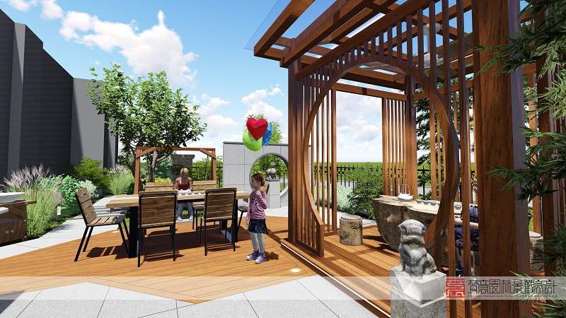 鄭州庭院設(shè)計(jì),登封庭院設(shè)計(jì),天和英倫莊園庭院設(shè)計(jì)